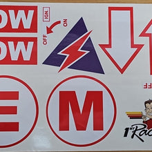 1stRACE SCRUTINEERING STICKER SHEET