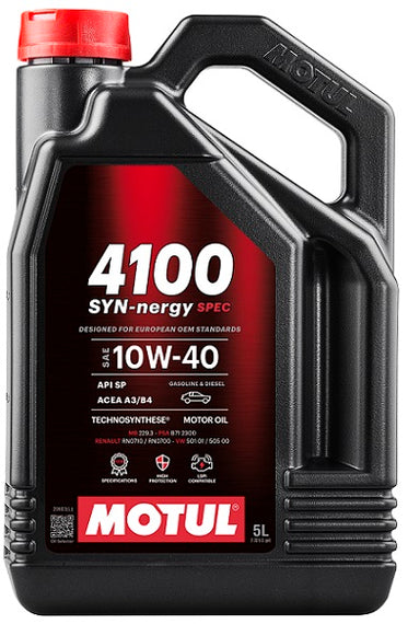 MOTUL 4100 TURBOLIGHT/SYN-NERGY SPEC 10W-40 5L