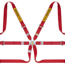 SABELT HARNESS SALOON STEEL 6PNT 2"/2" HANS RED
