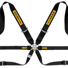 SABELT HARNESS SALOON STEEL 6PNT 3"/2" BLACK